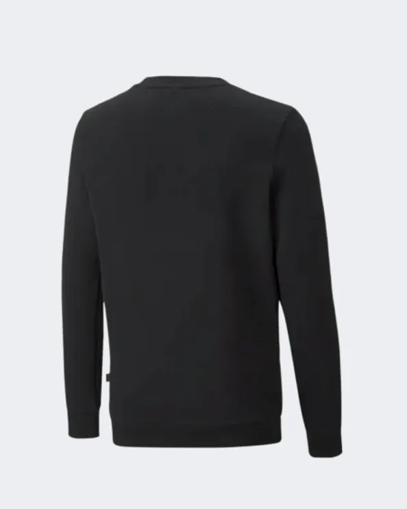 Puma Power Logo Crew Boys Lifestyle Sweatshirt Black/Yellow 67096051