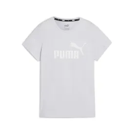 PUMA WOMEN'S ESSENTIALS LOGO SILVER TEE