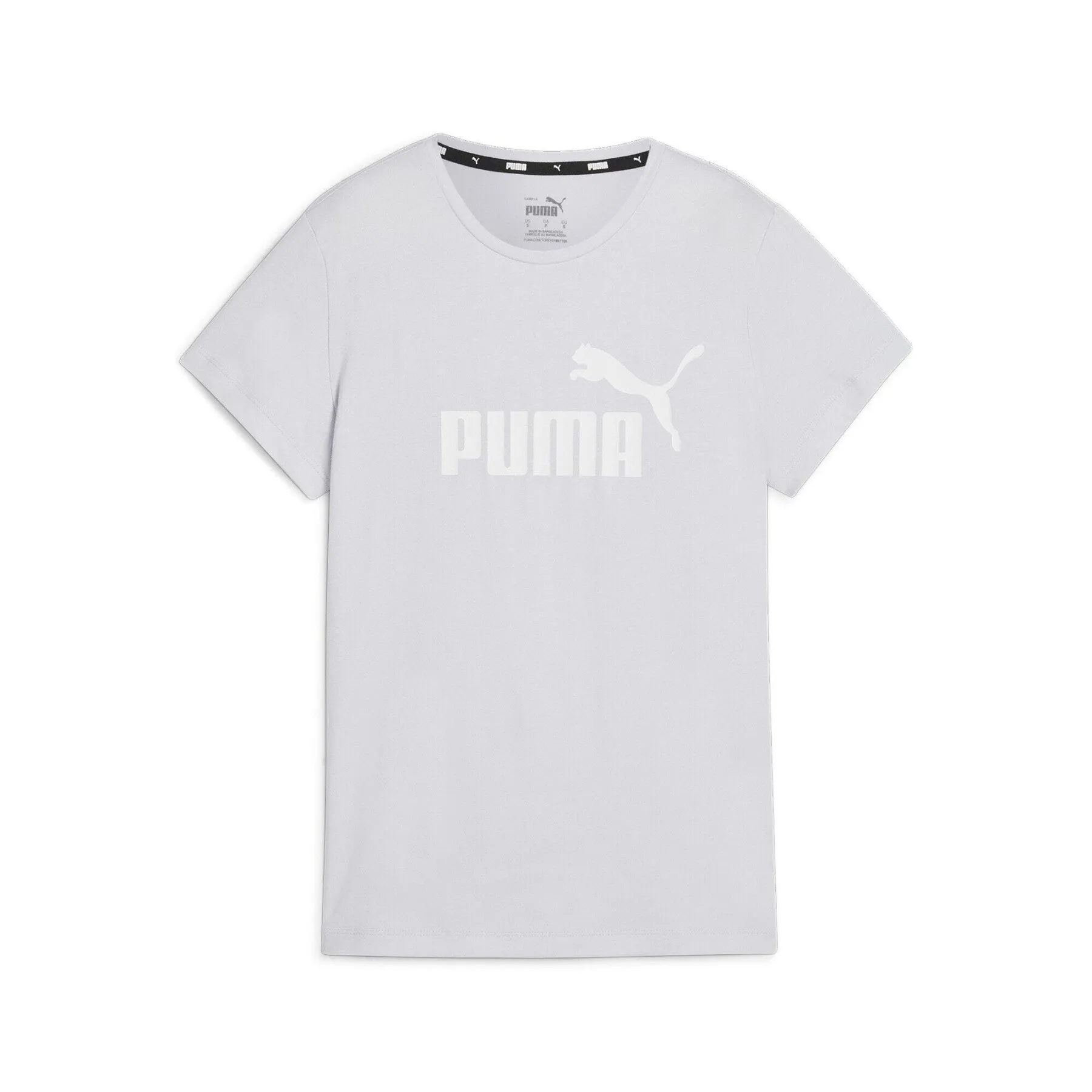 PUMA WOMEN'S ESSENTIALS LOGO SILVER TEE
