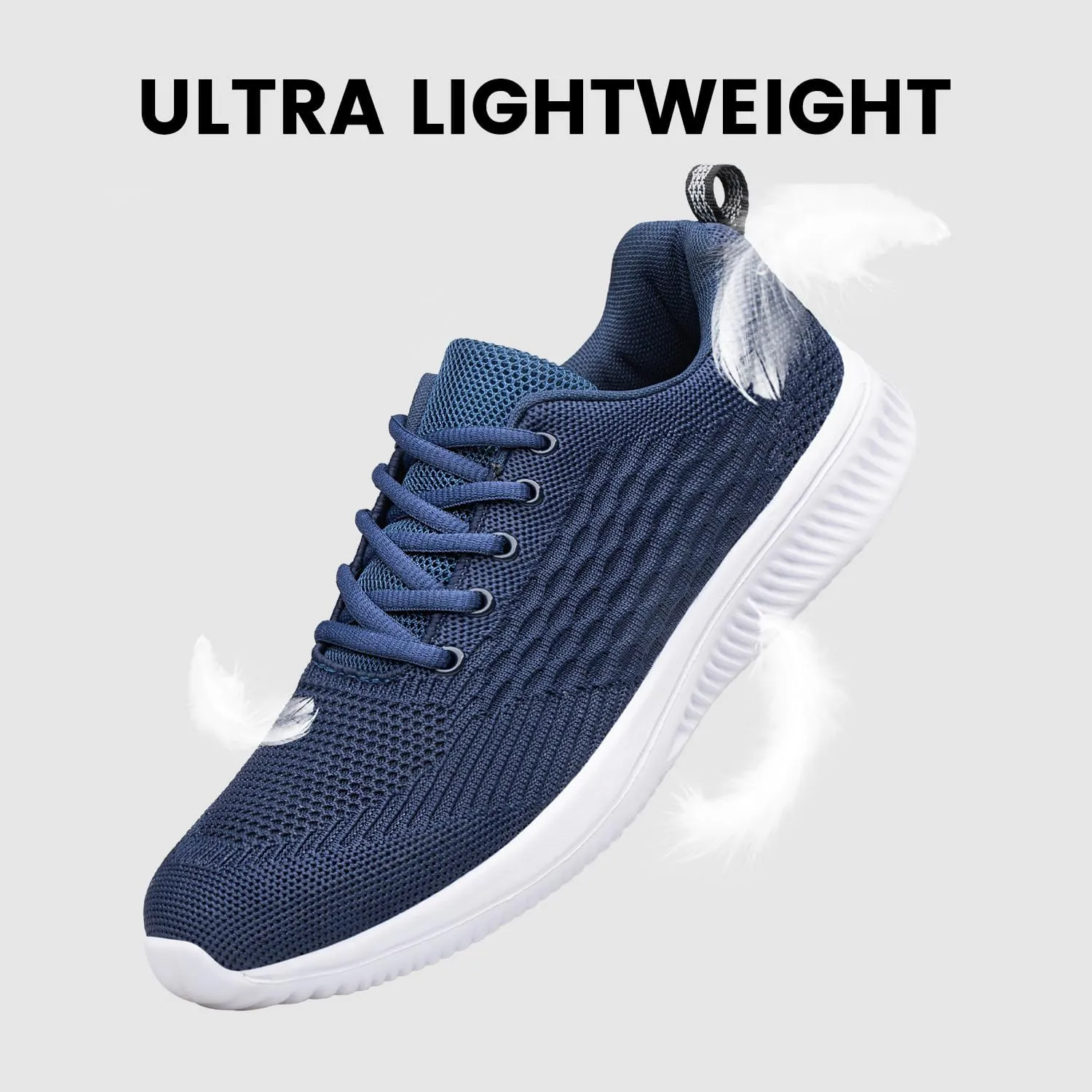 Raoendis Mens Walking Shoes Ultra Lightweight Breathable Running Shoes Non Slip Athletic Fashion Sneakers Mesh Workout Casual Sports Shoes