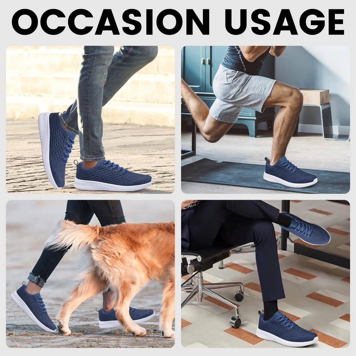 Raoendis Mens Walking Shoes Ultra Lightweight Breathable Running Shoes Non Slip Athletic Fashion Sneakers Mesh Workout Casual Sports Shoes