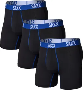 SAXX Underwear Co. Men's Underwear with Pouch Core Performance Mesh Boxer Brief Fly 3Pk