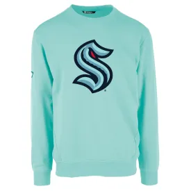 Seattle Kraken Ice Blue Zane Primary Crewneck