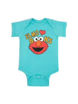 Sesame Street Elmo Loves Books baby bodysuit