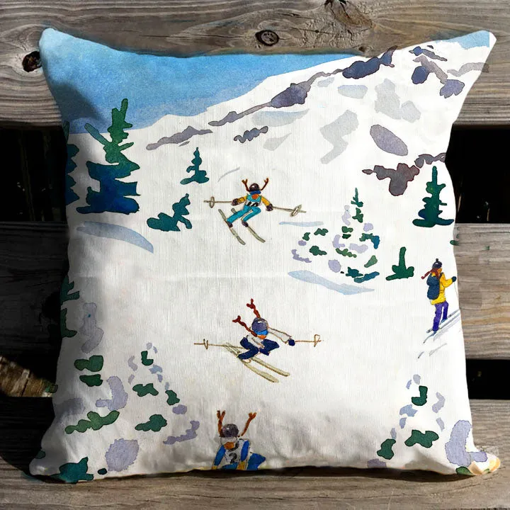 Snow seekers Indoor Pillow