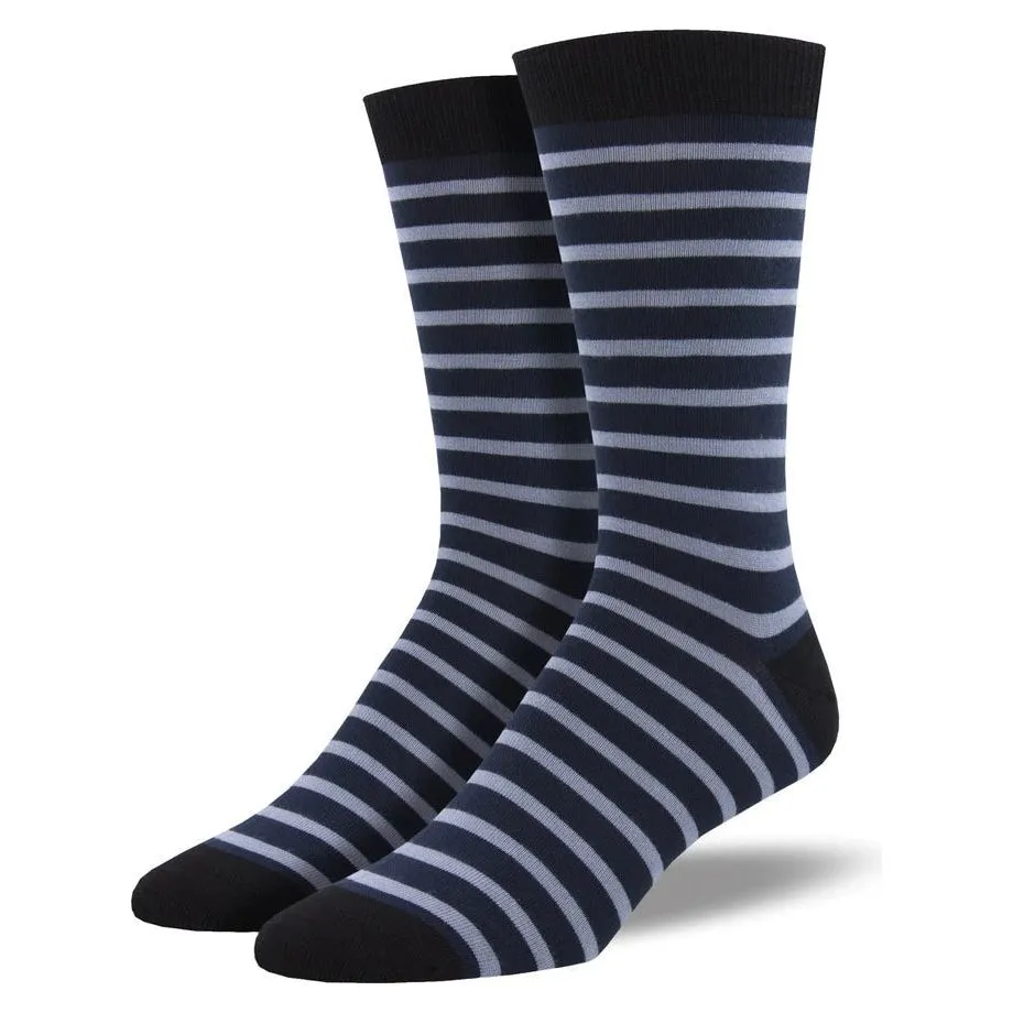 Socksmith Bamboo Basic Sailor Stripe Men's Sock