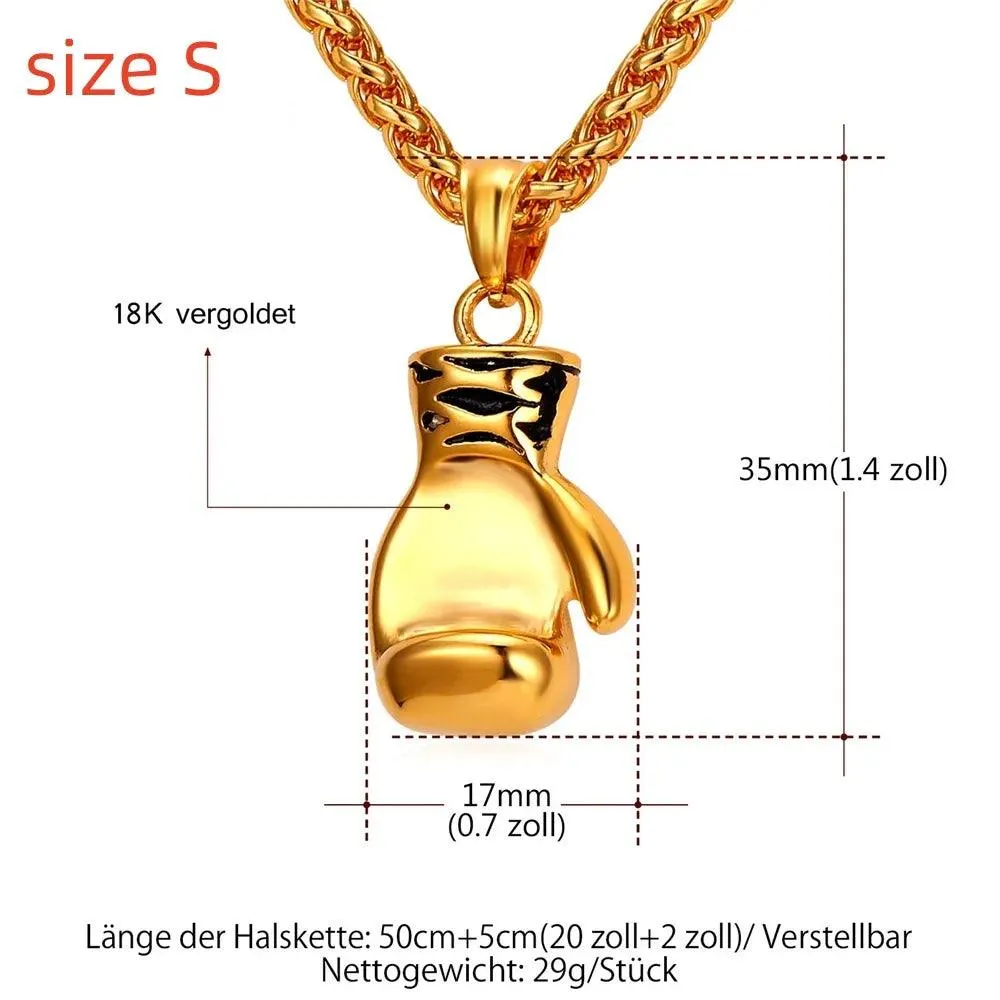 U7 Boxing Necklace 24"" Chain