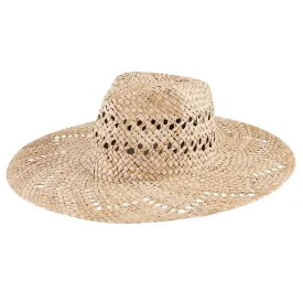 Women's Seagrass Zig Zag Brim Fedora (SGF2031)
