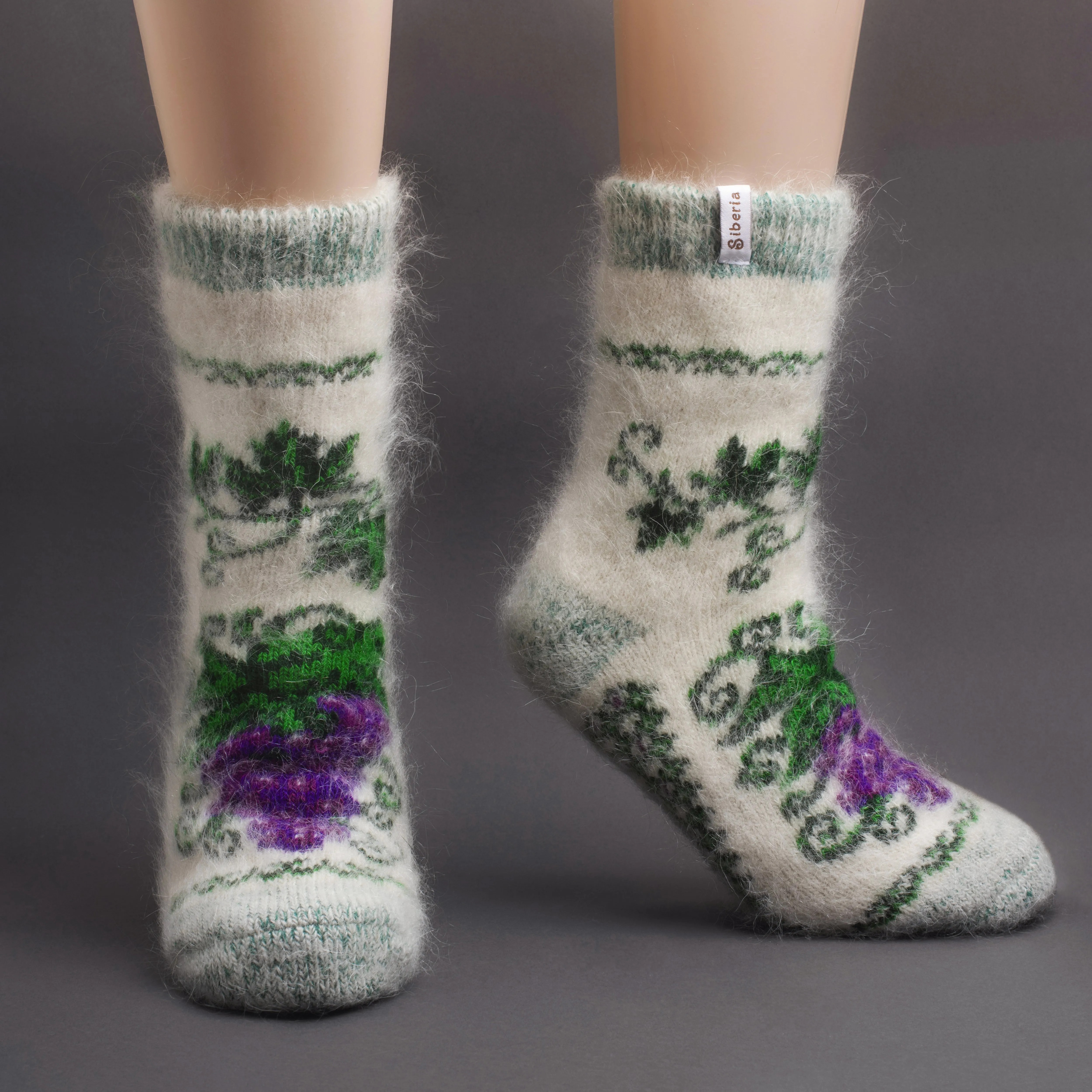 Women's Vine Ripe Thick Goat Wool Crew Socks