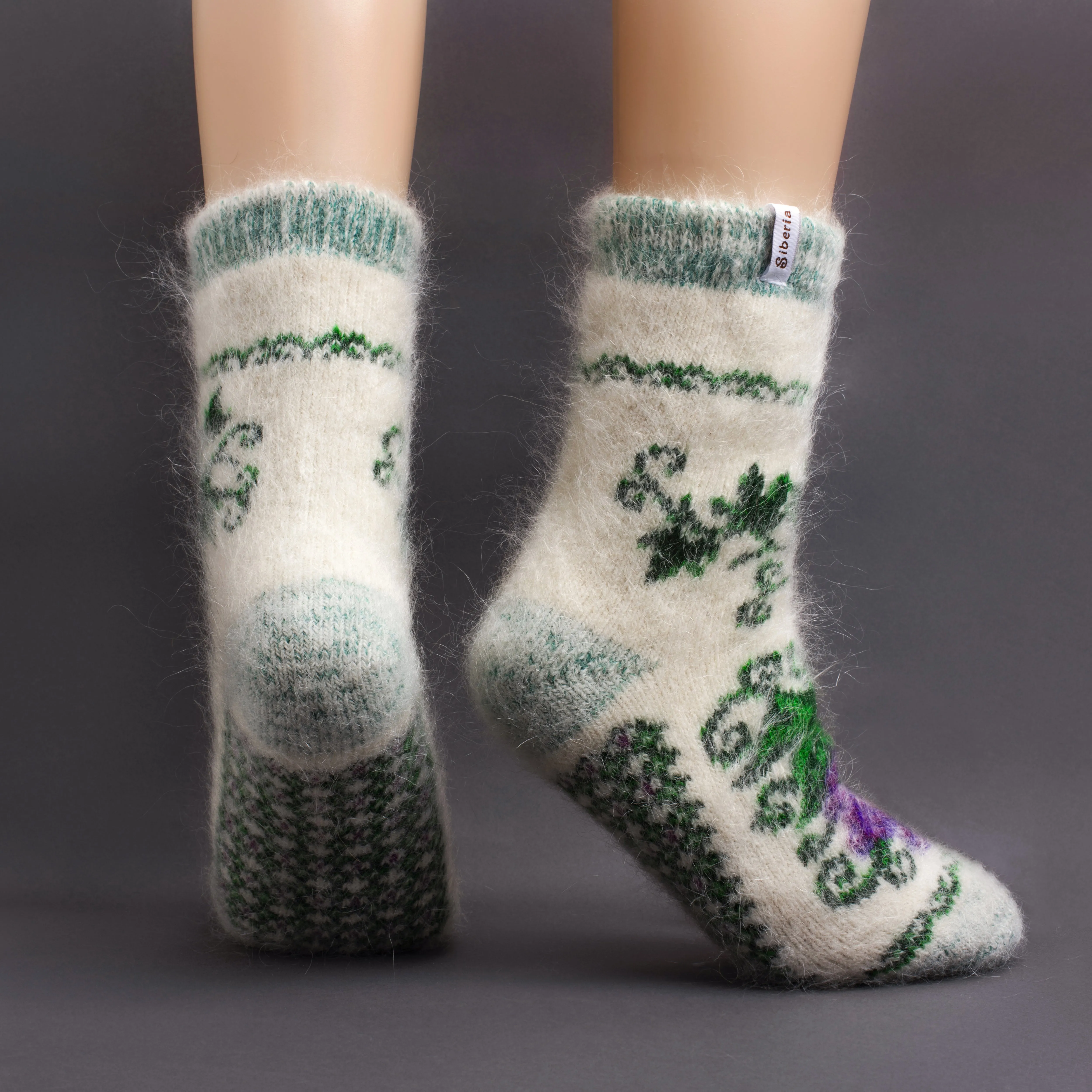 Women's Vine Ripe Thick Goat Wool Crew Socks