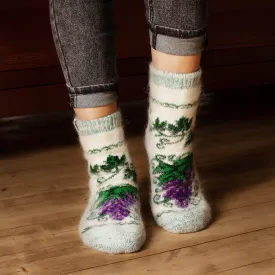 Women's Vine Ripe Thick Goat Wool Crew Socks